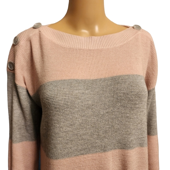 Vince Camuto Color Block Striped Sweater - Picture 2 of 12